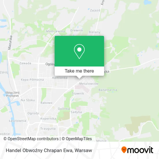 Карта Handel Obwoźny Chrapan Ewa