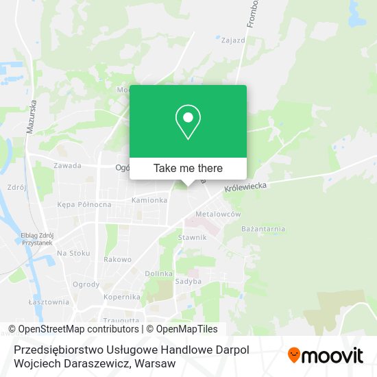 Przedsiębiorstwo Usługowe Handlowe Darpol Wojciech Daraszewicz map