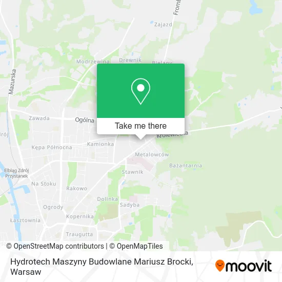 Hydrotech Maszyny Budowlane Mariusz Brocki map