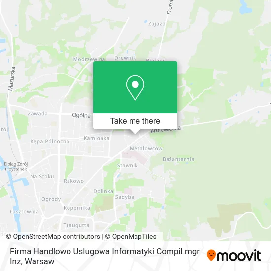 Firma Handlowo Uslugowa Informatyki Compil mgr Inz map