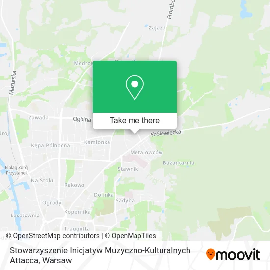 Карта Stowarzyszenie Inicjatyw Muzyczno-Kulturalnych Attacca
