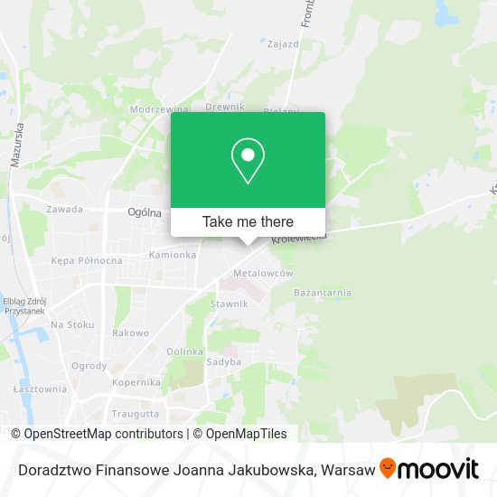 Doradztwo Finansowe Joanna Jakubowska map