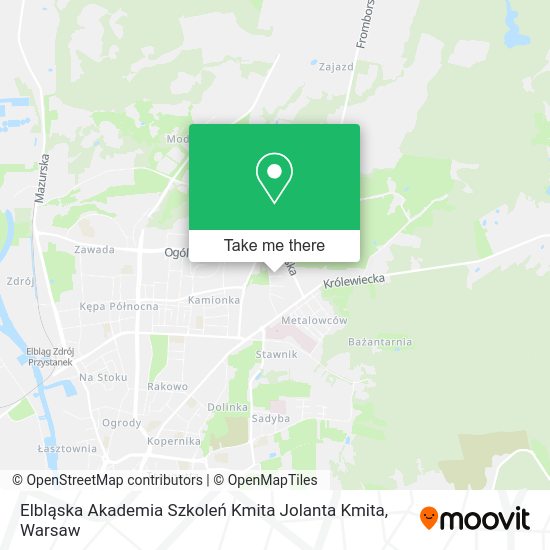 Elbląska Akademia Szkoleń Kmita Jolanta Kmita map