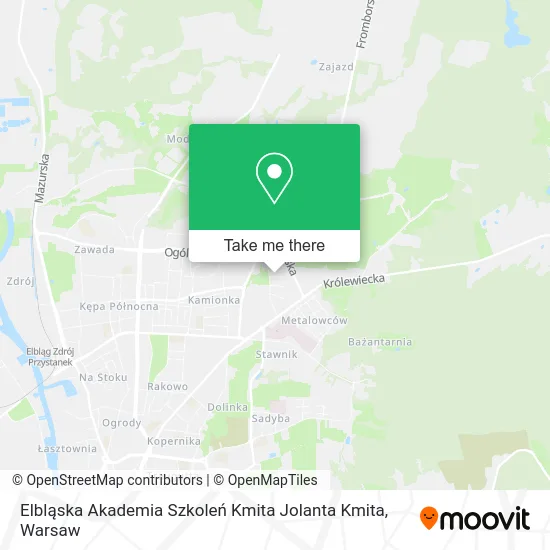 Карта Elbląska Akademia Szkoleń Kmita Jolanta Kmita