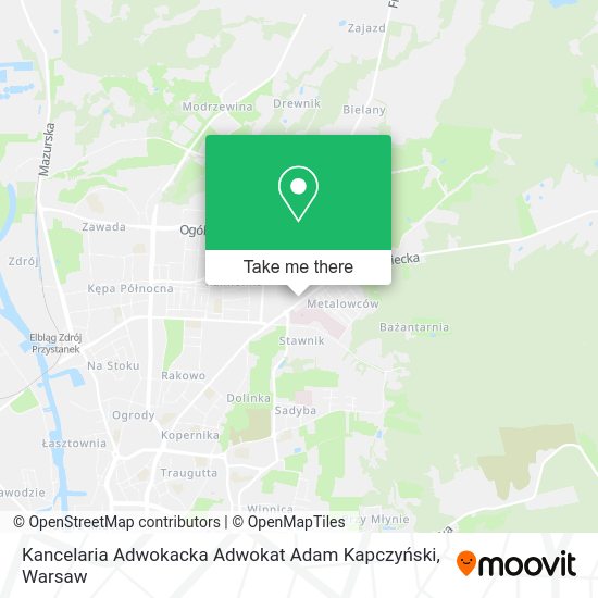 Карта Kancelaria Adwokacka Adwokat Adam Kapczyński