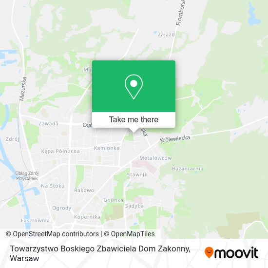 Карта Towarzystwo Boskiego Zbawiciela Dom Zakonny