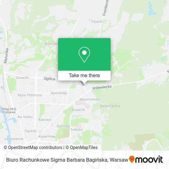 Biuro Rachunkowe Sigma Barbara Bagińska map