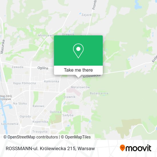 ROSSMANN-ul. Królewiecka 215 map