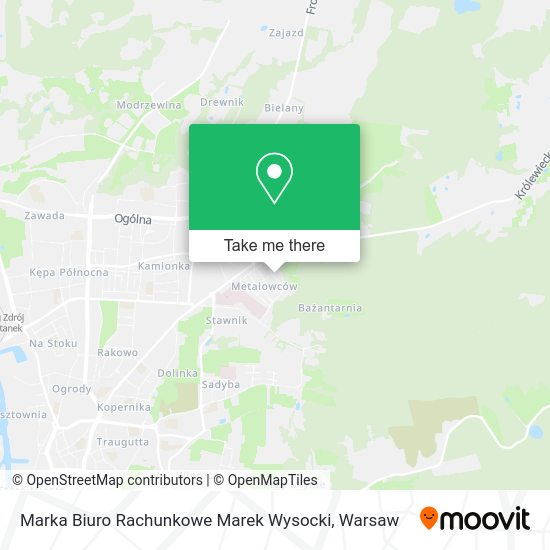 Marka Biuro Rachunkowe Marek Wysocki map