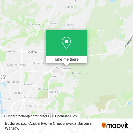 Карта Budurex s.c. Czuba Iwona Chuderewicz Barbara