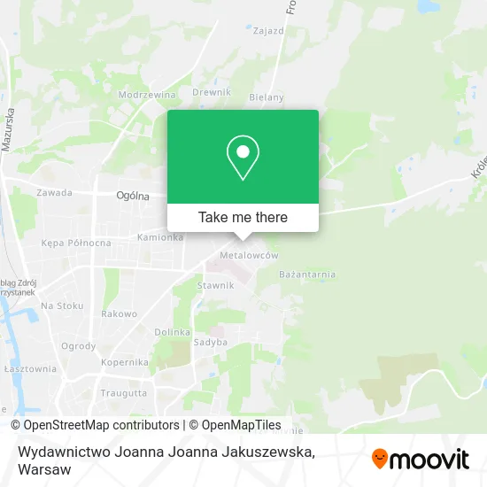Карта Wydawnictwo Joanna Joanna Jakuszewska