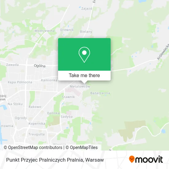 Карта Punkt Przyjec Pralniczych Pralnia