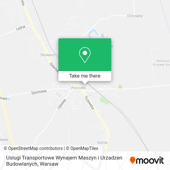 Uslugi Transportowe Wynajem Maszyn i Urzadzen Budowlanych map