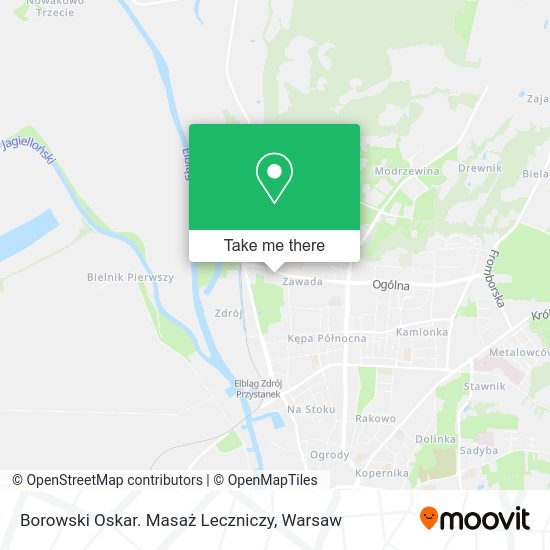 Borowski Oskar. Masaż Leczniczy map