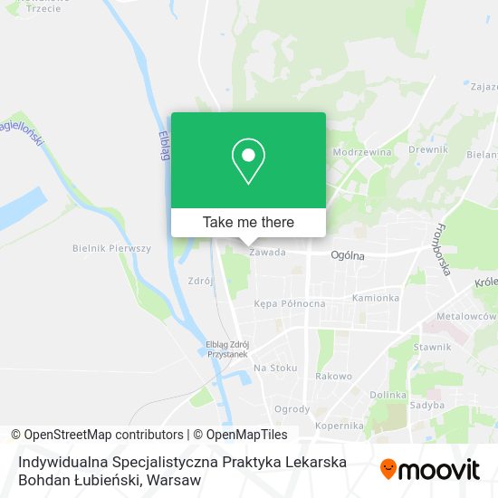 Indywidualna Specjalistyczna Praktyka Lekarska Bohdan Łubieński map