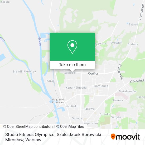 Studio Fitness Olymp s.c. Szulc Jacek Borowicki Mirosław map