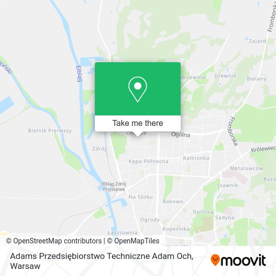 Adams Przedsiębiorstwo Techniczne Adam Och map