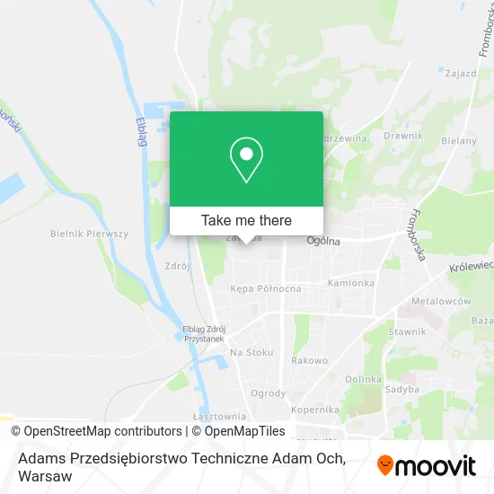 Карта Adams Przedsiębiorstwo Techniczne Adam Och