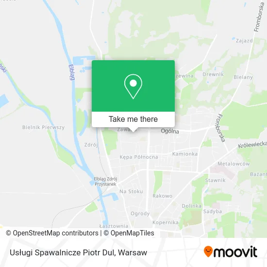 Usługi Spawalnicze Piotr Dul map