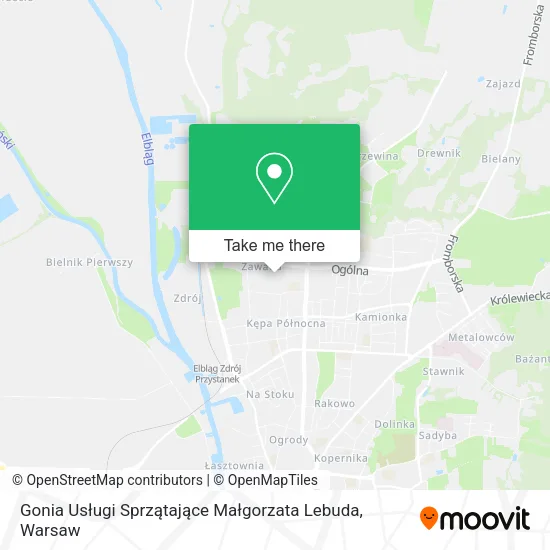 Карта Gonia Usługi Sprzątające Małgorzata Lebuda