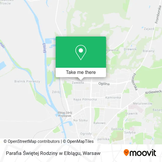 Карта Parafia Świętej Rodziny w Elblągu