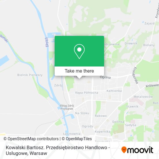 Kowalski Bartosz. Przedsiębirostwo Handlowo - Usługowe map