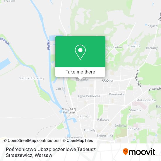 Pośrednictwo Ubezpieczeniowe Tadeusz Straszewicz map