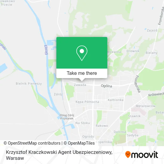Карта Krzysztof Kraczkowski Agent Ubezpieczeniowy