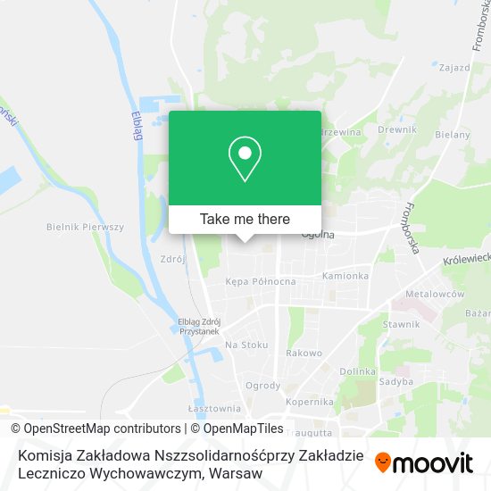 Komisja Zakładowa Nszzsolidarnośćprzy Zakładzie Leczniczo Wychowawczym map