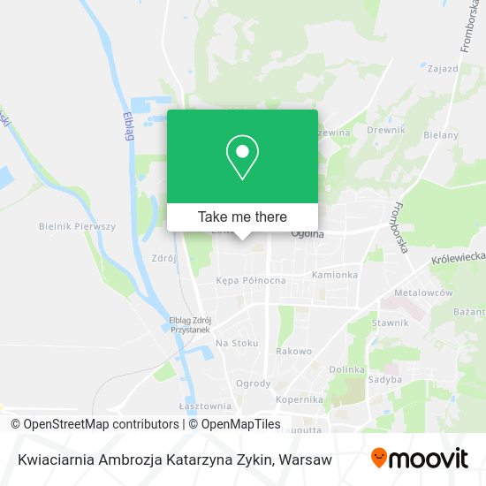 Kwiaciarnia Ambrozja Katarzyna Zykin map