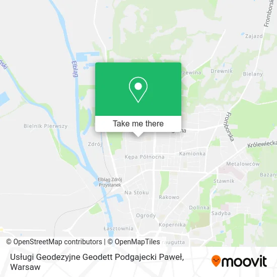 Usługi Geodezyjne Geodett Podgajecki Paweł map