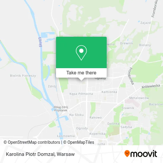 Karolina Piotr Domzal map