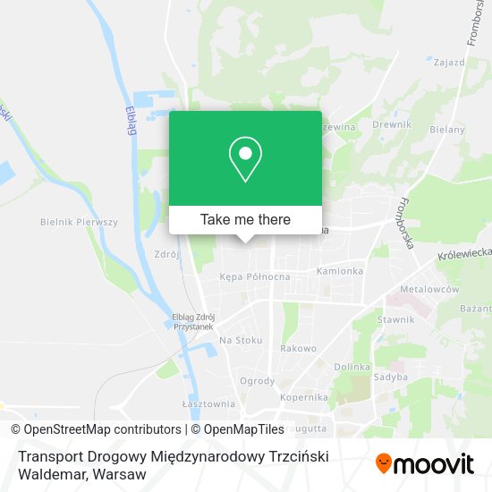 Карта Transport Drogowy Międzynarodowy Trzciński Waldemar