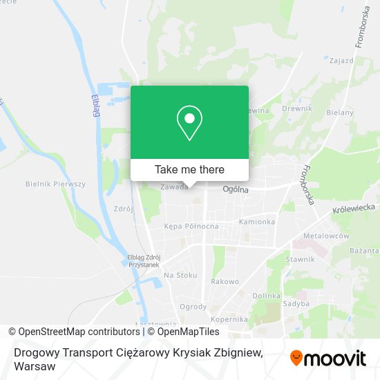 Карта Drogowy Transport Ciężarowy Krysiak Zbigniew