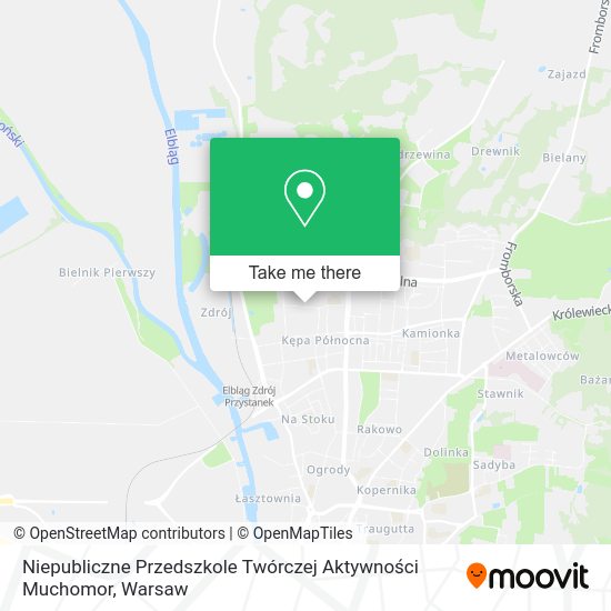 Niepubliczne Przedszkole Twórczej Aktywności Muchomor map