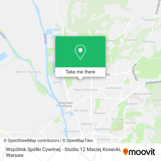 Wspólnik Spółki Cywilnej - Studio 12 Maciej Kosecki map