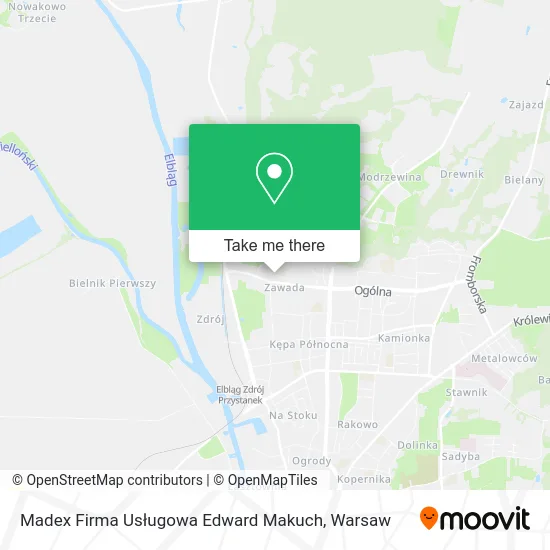 Madex Firma Usługowa Edward Makuch map