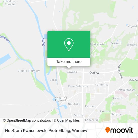 Net-Com Kwaśniewski Piotr Elbląg map