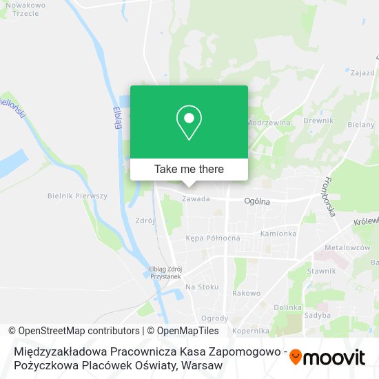 Międzyzakładowa Pracownicza Kasa Zapomogowo - Pożyczkowa Placówek Oświaty map