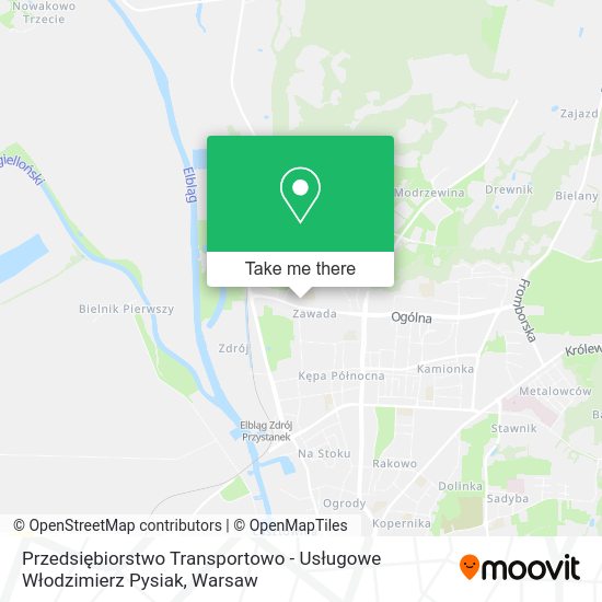 Przedsiębiorstwo Transportowo - Usługowe Włodzimierz Pysiak map