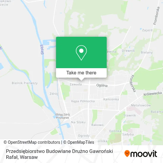 Карта Przedsiębiorstwo Budowlane Drużno Gawroński Rafał