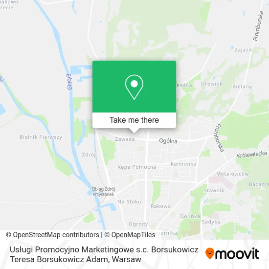 Usługi Promocyjno Marketingowe s.c. Borsukowicz Teresa Borsukowicz Adam map