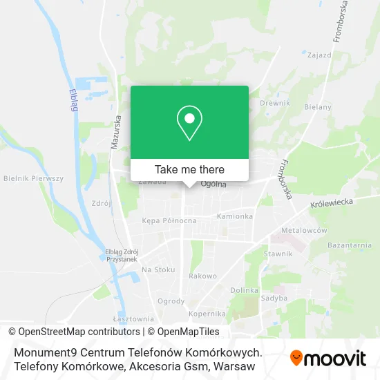 Monument9 Centrum Telefonów Komórkowych. Telefony Komórkowe, Akcesoria Gsm map