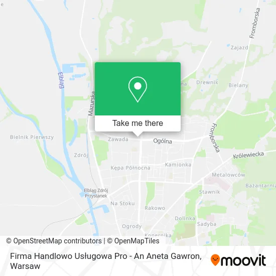 Карта Firma Handlowo Usługowa Pro - An Aneta Gawron