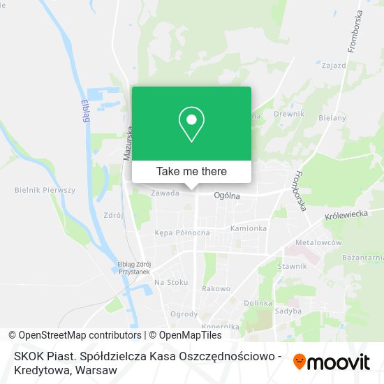 SKOK Piast. Spółdzielcza Kasa Oszczędnościowo - Kredytowa map