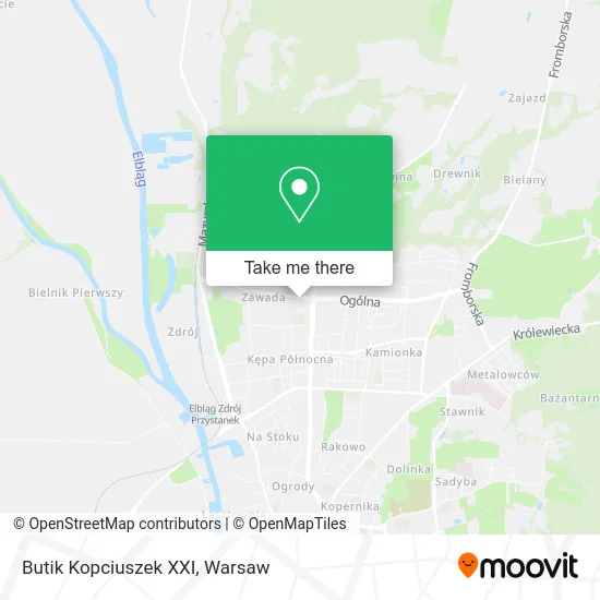 Butik Kopciuszek XXI map