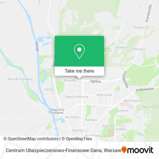 Карта Centrum Ubezpieczeniowo-Finansowe Dana