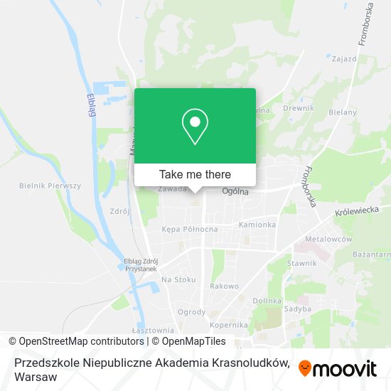 Карта Przedszkole Niepubliczne Akademia Krasnoludków