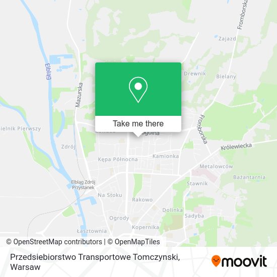 Przedsiebiorstwo Transportowe Tomczynski map