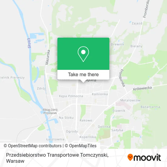 Przedsiebiorstwo Transportowe Tomczynski map
